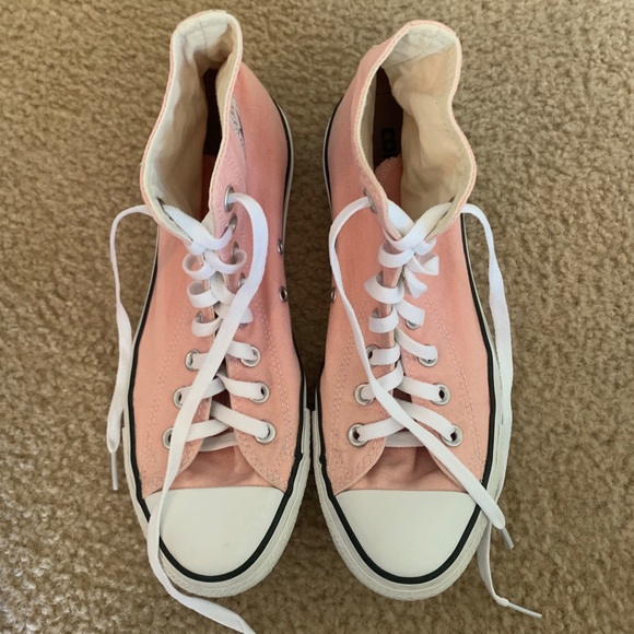 baby pink high top converse